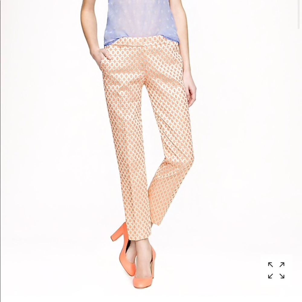 J CREW COLLECTION gold cafe capri